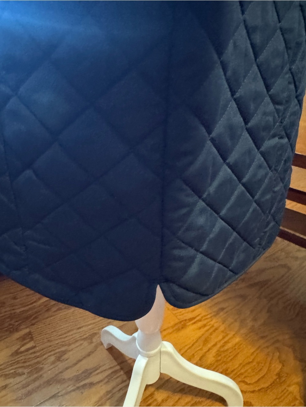 J Jill New Quilted Navy Women's Button-Front Coat medium msrp 149.00 - Picture 4 of 8